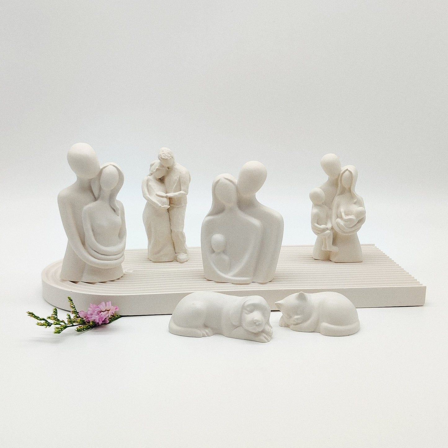 Estatueta Casal e Filhos