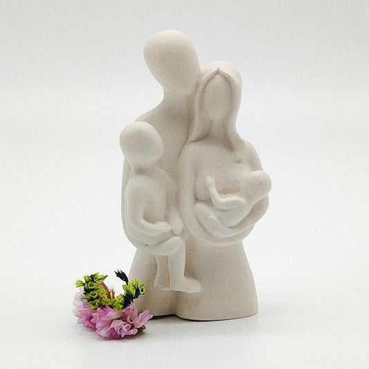 Estatueta Casal e Filhos
