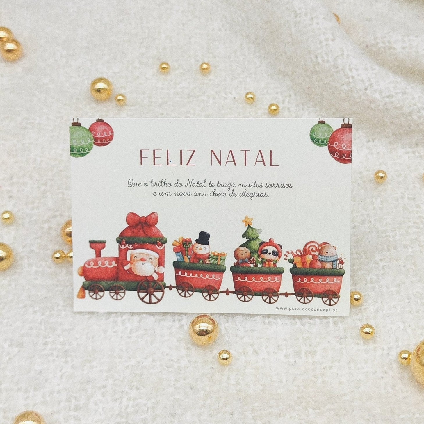 Cartão Natal Comboio