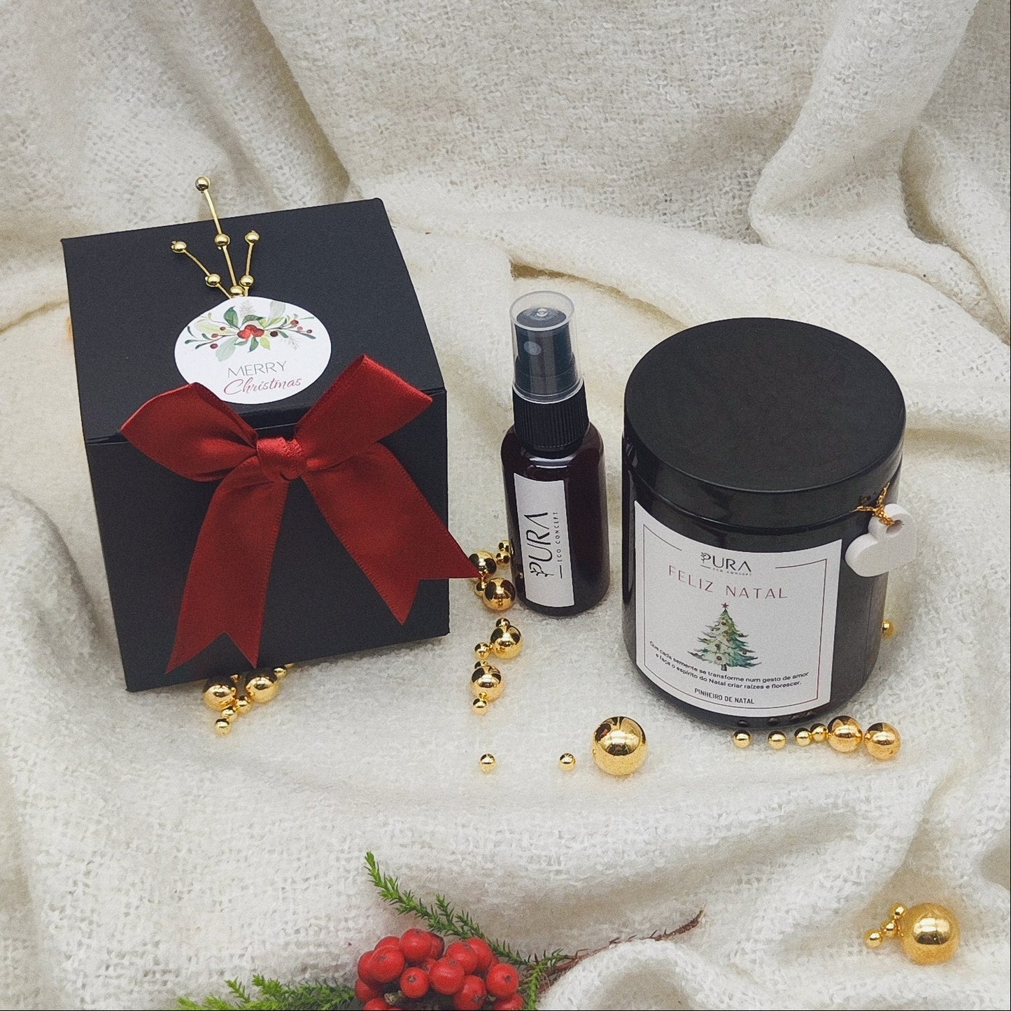 Coffret Kit Frasco de Sementes Natalício