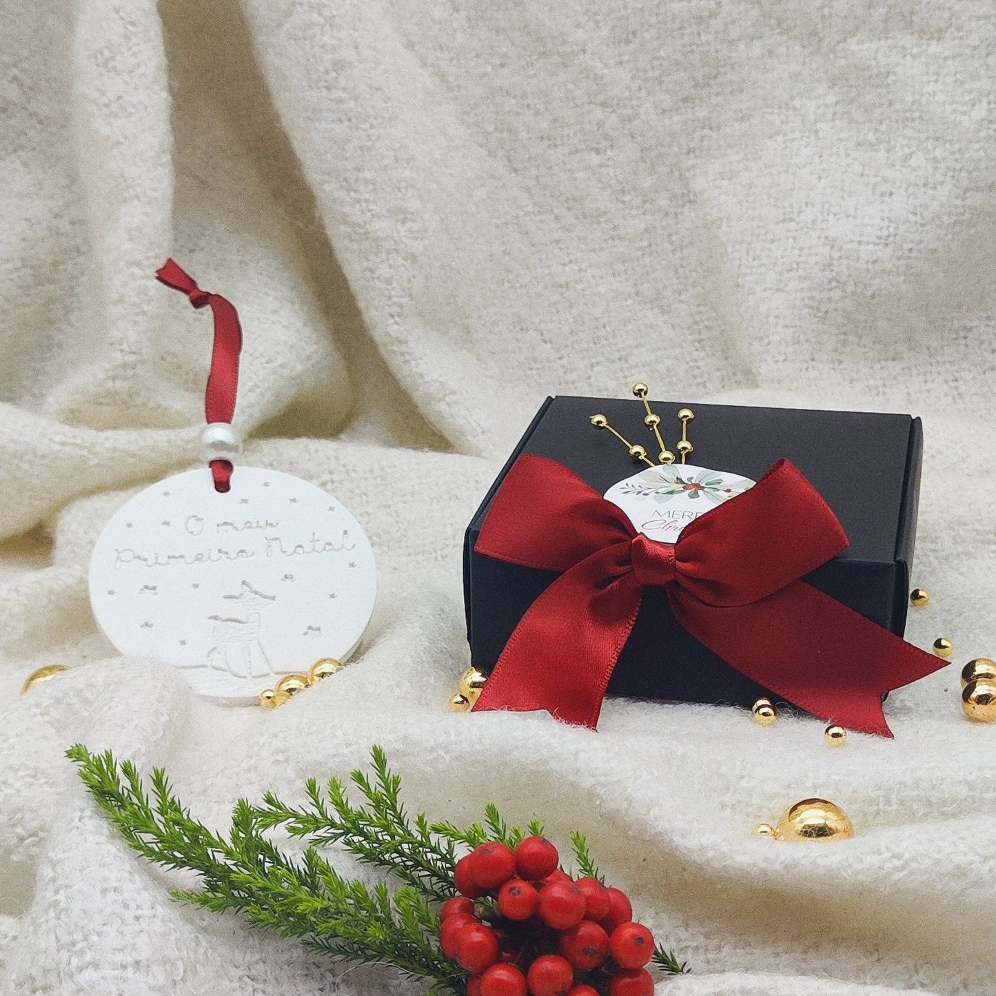 Coffret Pendente 1.º Natal | Cerâmica Perfumada
