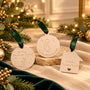Coffret Pendentes Momentos Únicos com os três modelos de pendentes de Natal da Pura