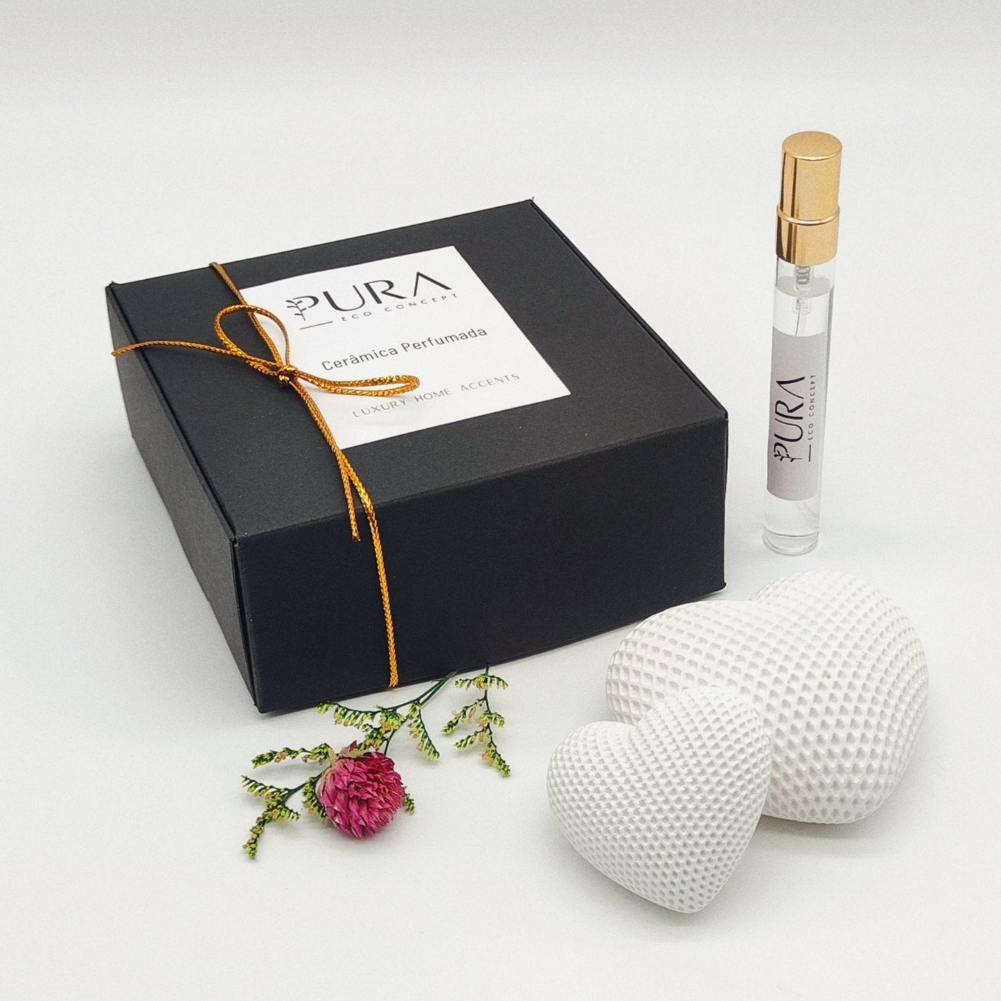 Coffret Cerâmica Perfumada | Corações