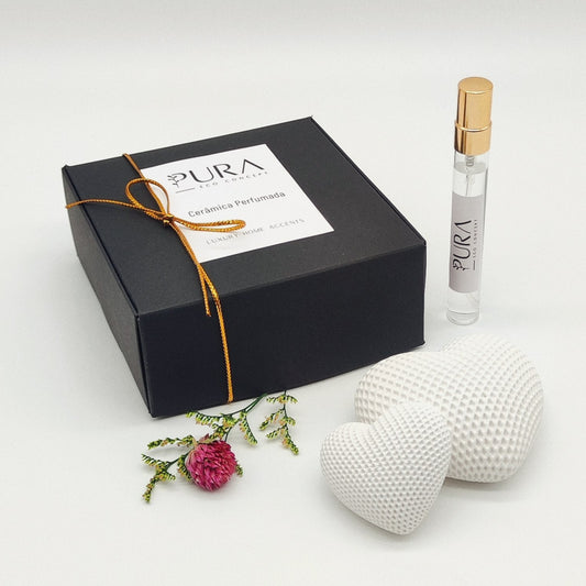 Coffret Cerâmica Perfumada | Corações