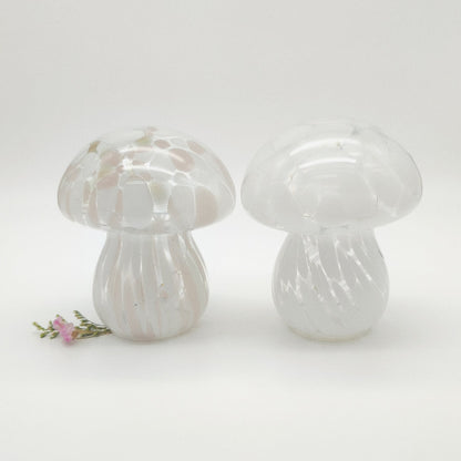 Candeeiro Cogumelo | Branco Marmoreado