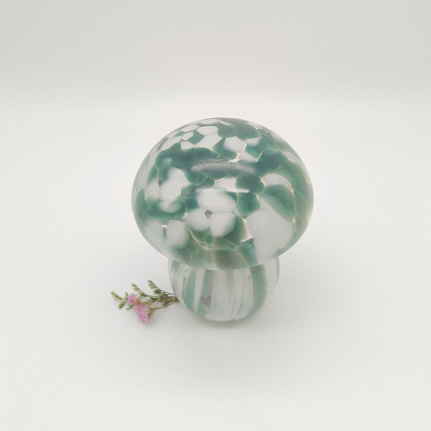 Candeeiro Cogumelo | Verde Marmoreado