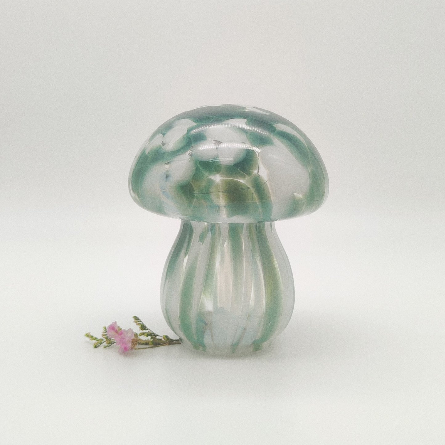 Candeeiro Cogumelo | Verde Marmoreado