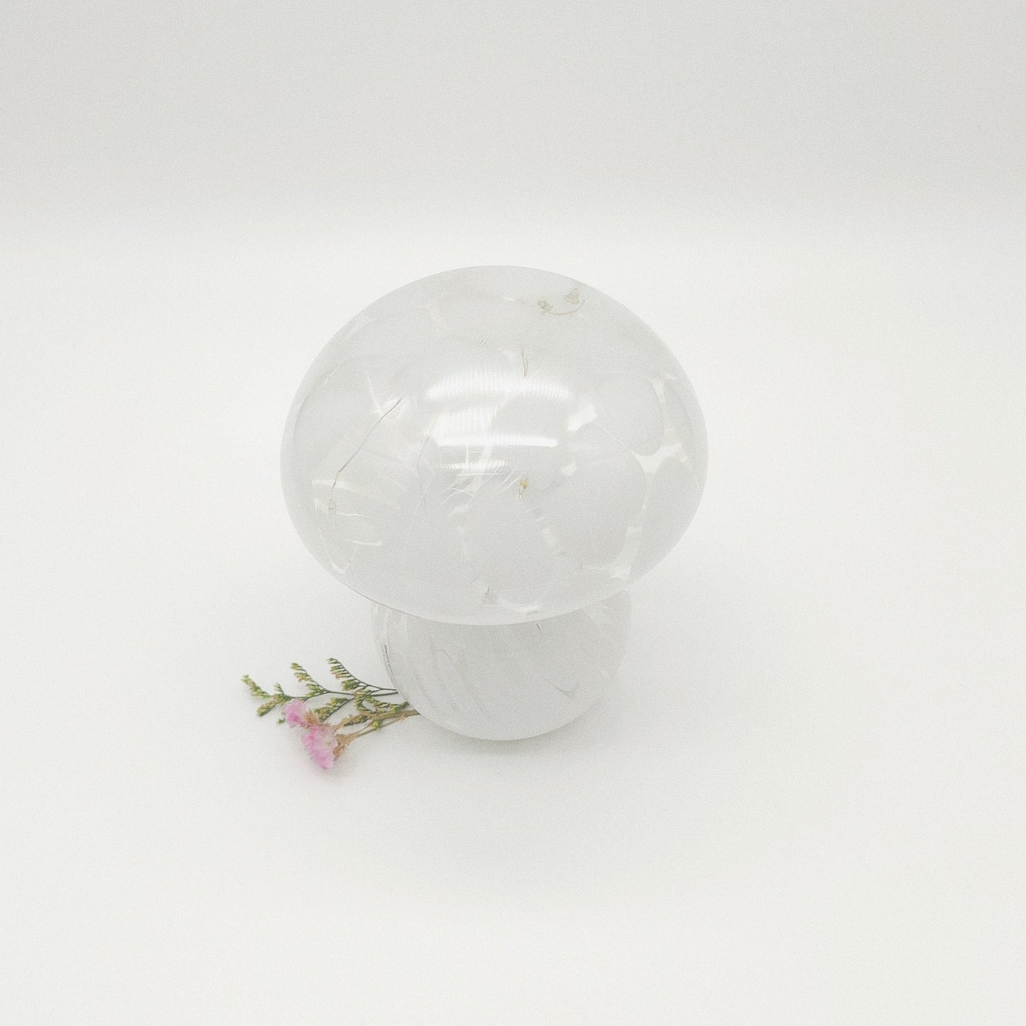 Candeeiro Cogumelo | Branco Marmoreado