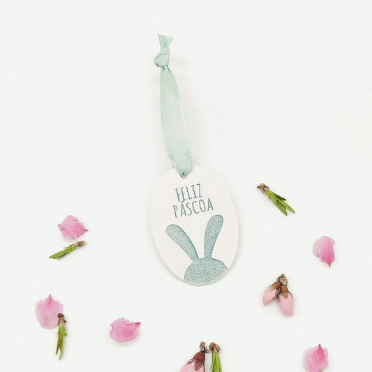 Pendente Feliz Páscoa | Cerâmica Perfumada