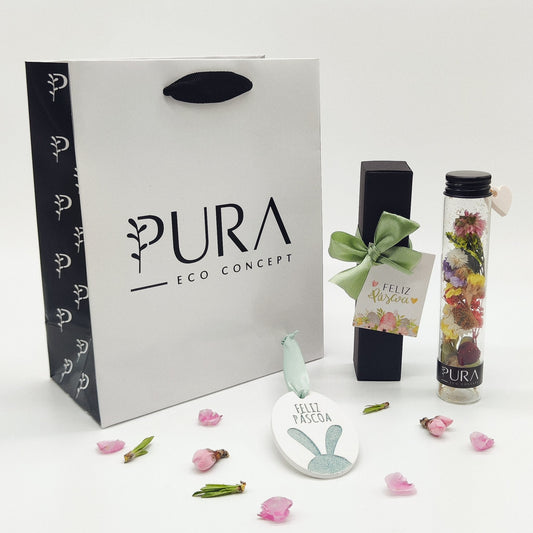 Coffret Frasco Botânico de Afetos + Pendente Feliz Páscoa