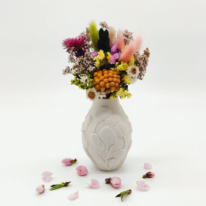 Jarra Folhas em Relevo