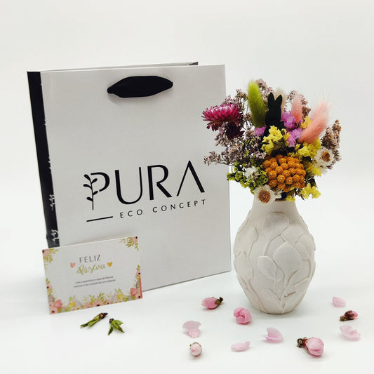 Jarra Folhas em Relevo