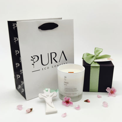 Coffret Vela Significado + Pendente Cristo Estilizado