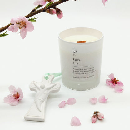 Coffret Vela Significado + Pendente Cristo Estilizado