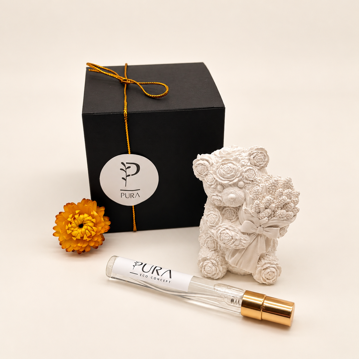 Coffret Urso em Flor | Cerâmica Perfumada