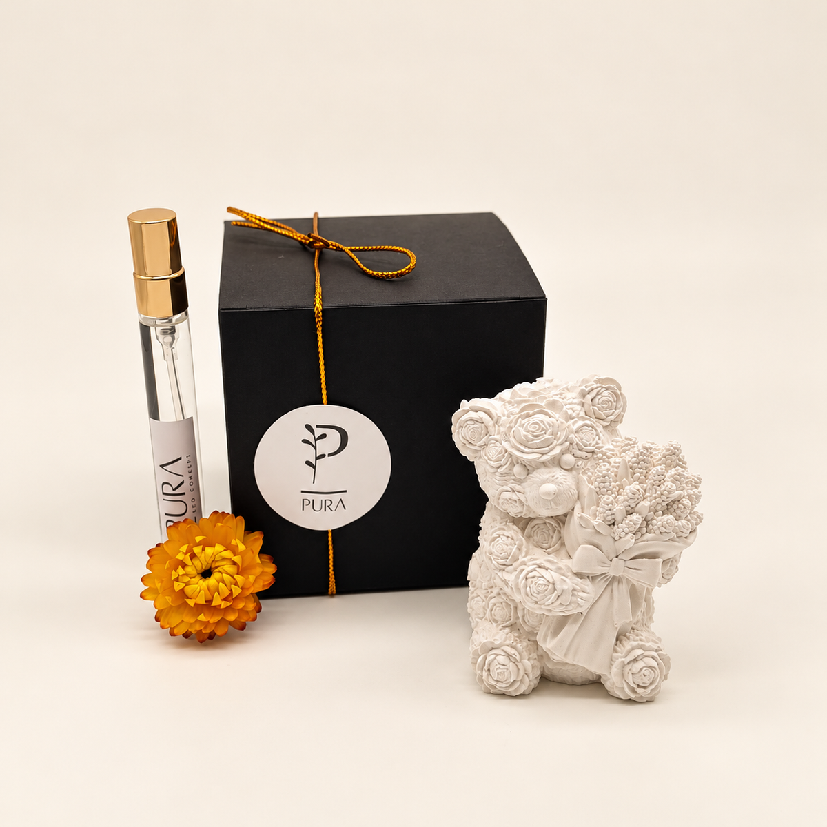 Coffret Urso em Flor | Cerâmica Perfumada