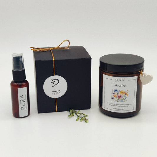 Coffret Frasco de Sementes | Parabéns